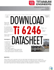 Ti 6246, 6-2-4-6, data, sheet